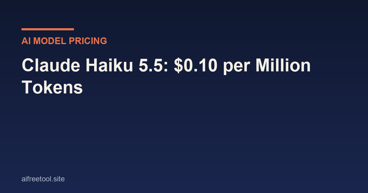 Claude Haiku 5.5 pricing tiers for 2026 with effort controls