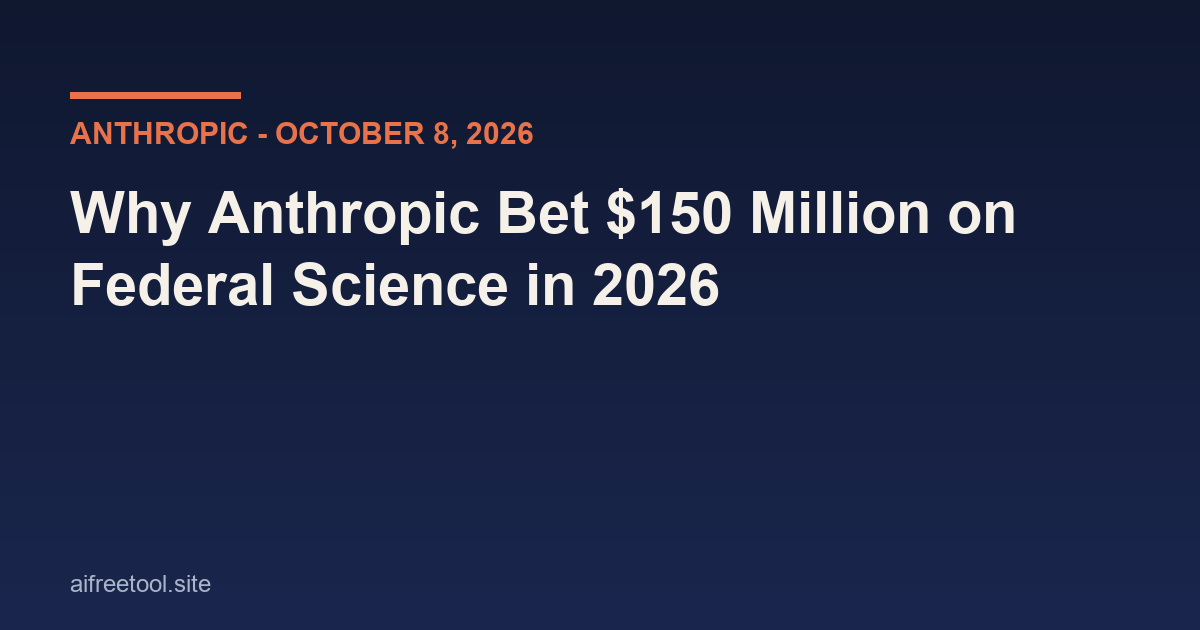 Anthropic Genesis Mission and Cyber Mission headline card for October 2026