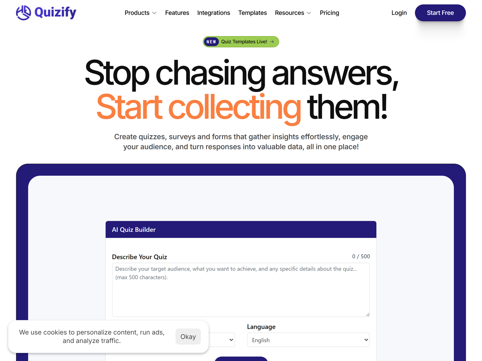 Quizify official site