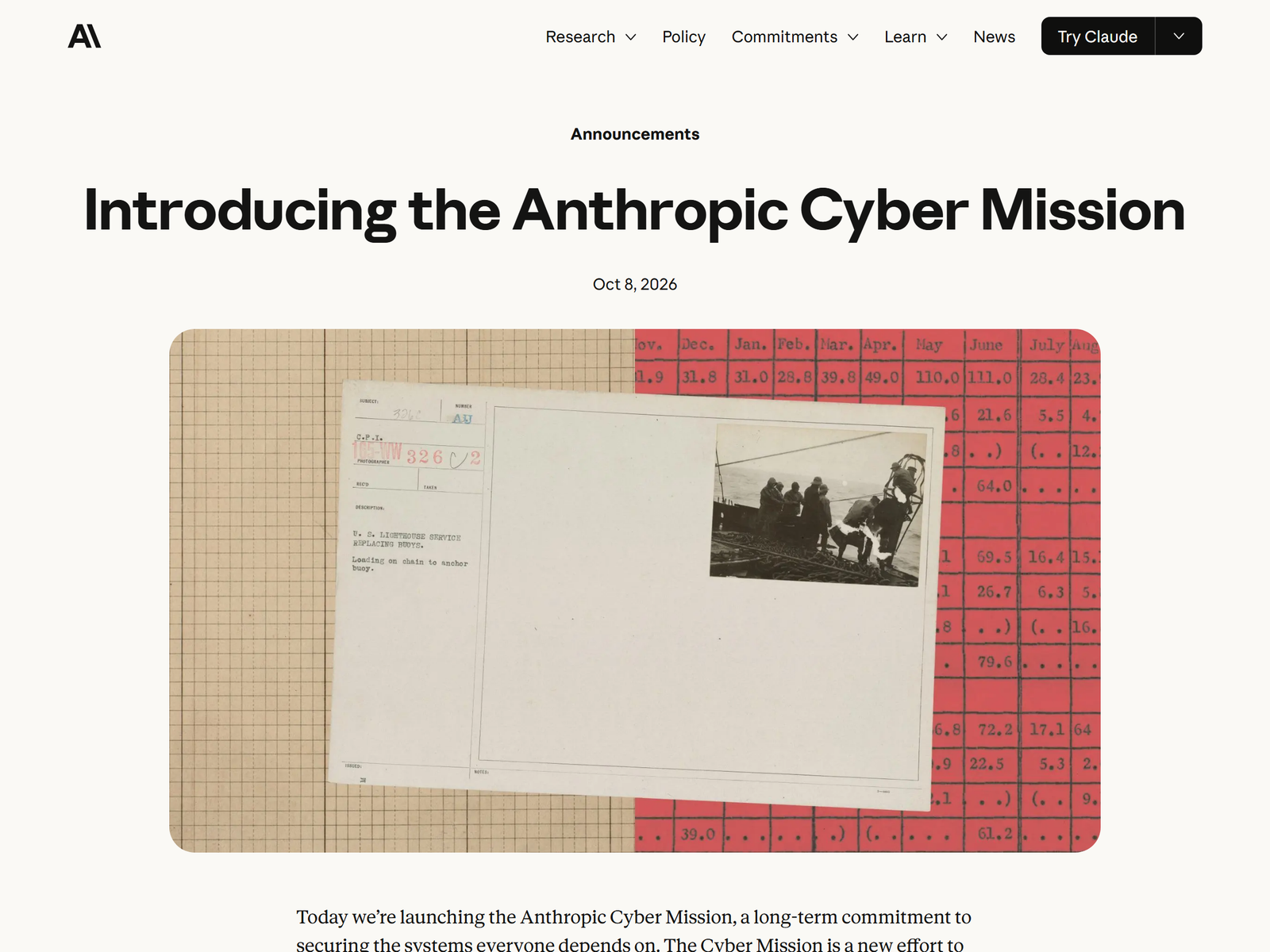 Anthropic Cyber Mission
