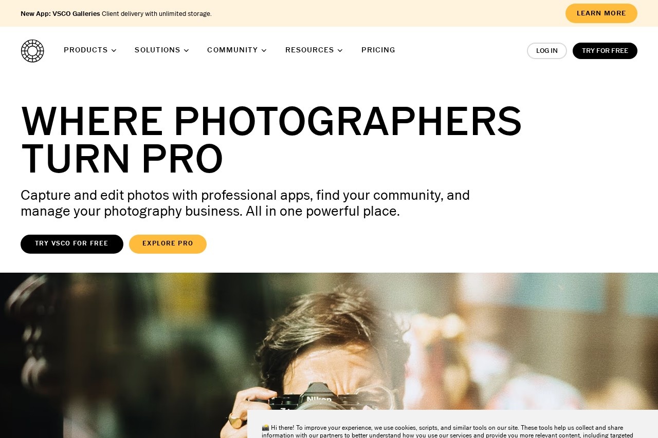 VSCO: Photo Editor + Filters, Community & Business (App & Desktop)