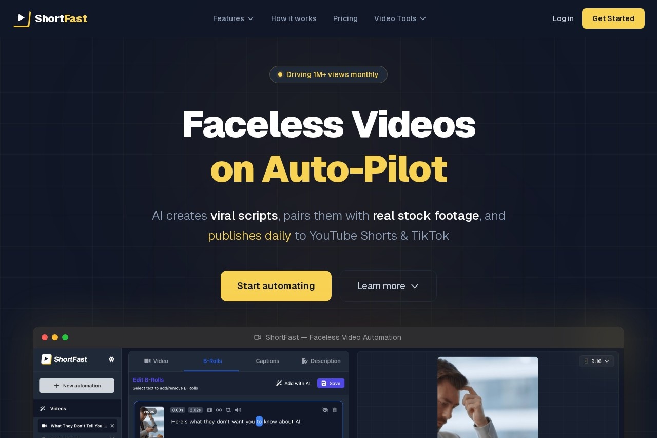 ShortFast — AI Video Automation for Growth, Leads & Traffic