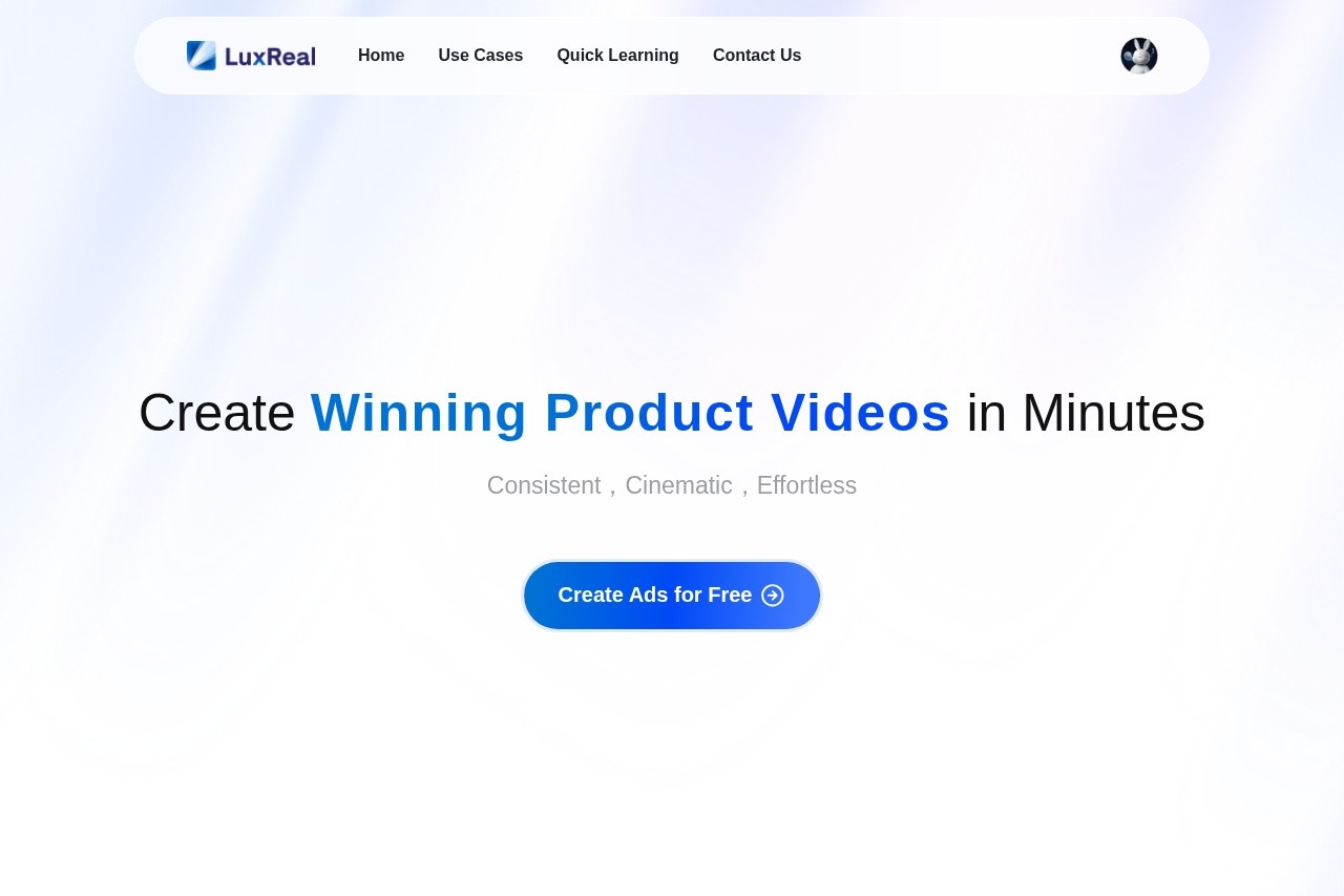 LuxReal | Al-Powered Creator for Product Videos