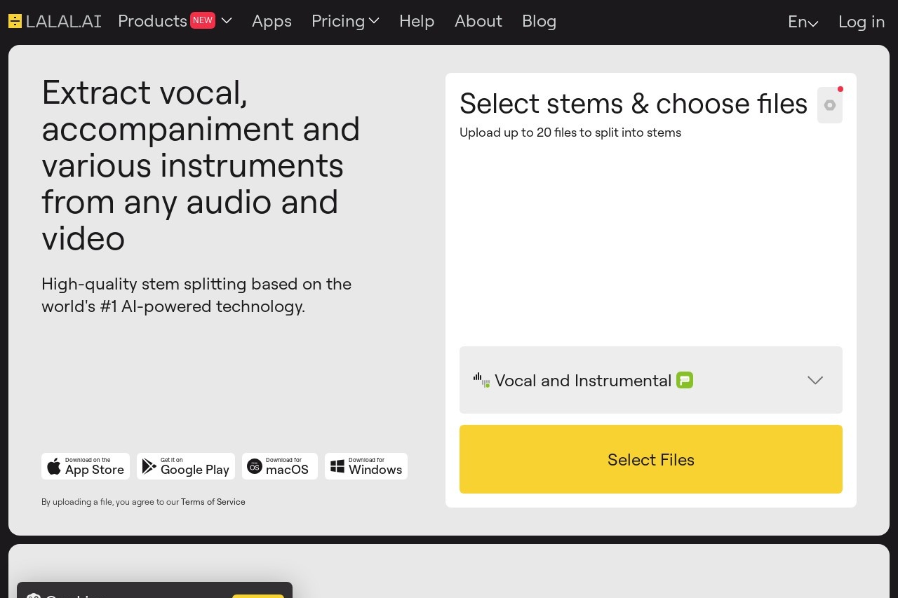 Pull any instrument out of any song — no studio, no engineers, no $5,000 mixing console