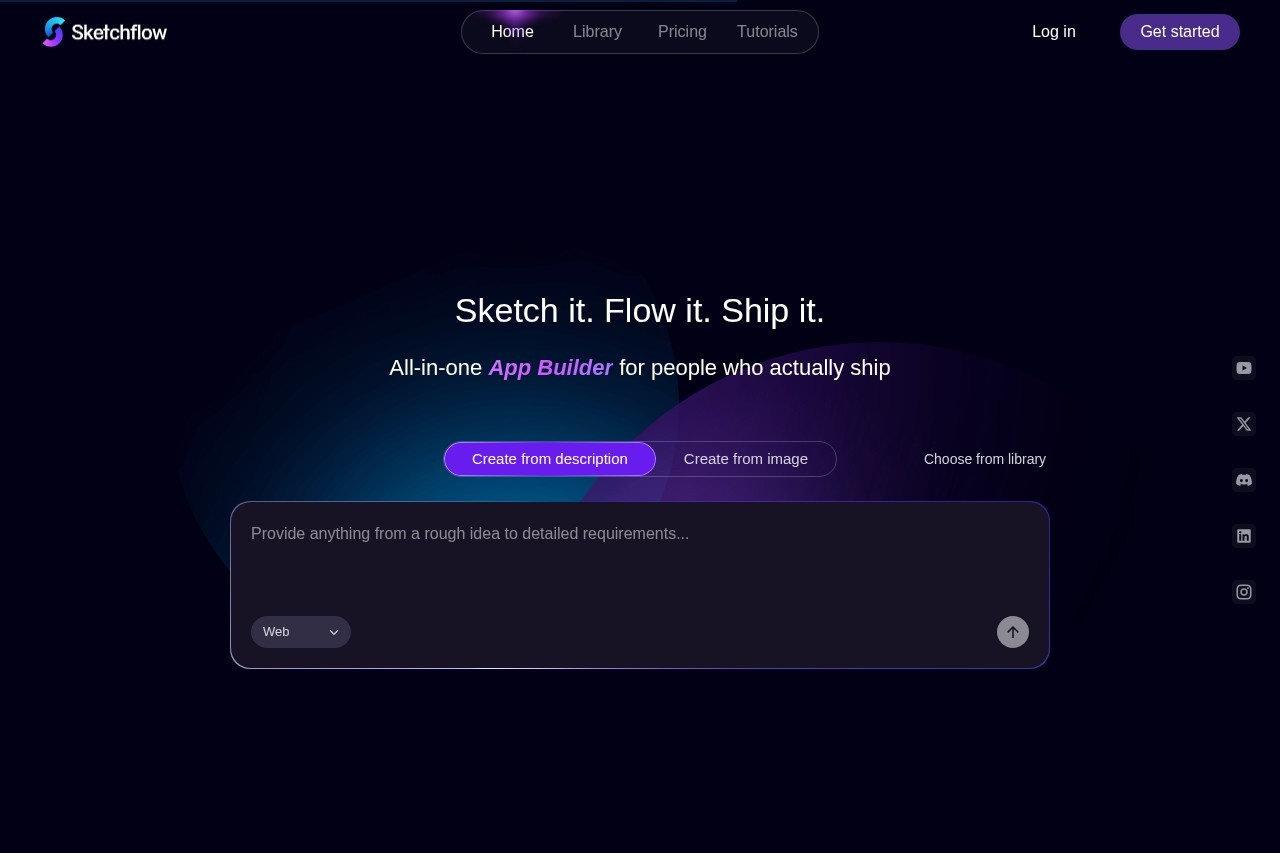 AI Web App Generator | No Code, Only Ideas | Sketchflow.ai