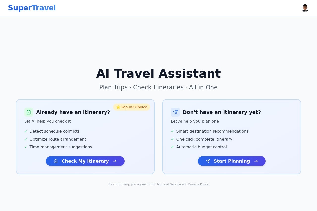 AI Trip Planner - Create Itinerary in Seconds | SuperTravel