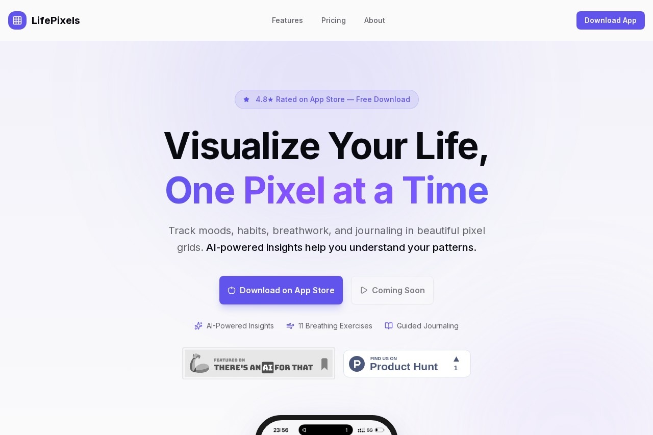 LifePixels - Visualize Your Life
