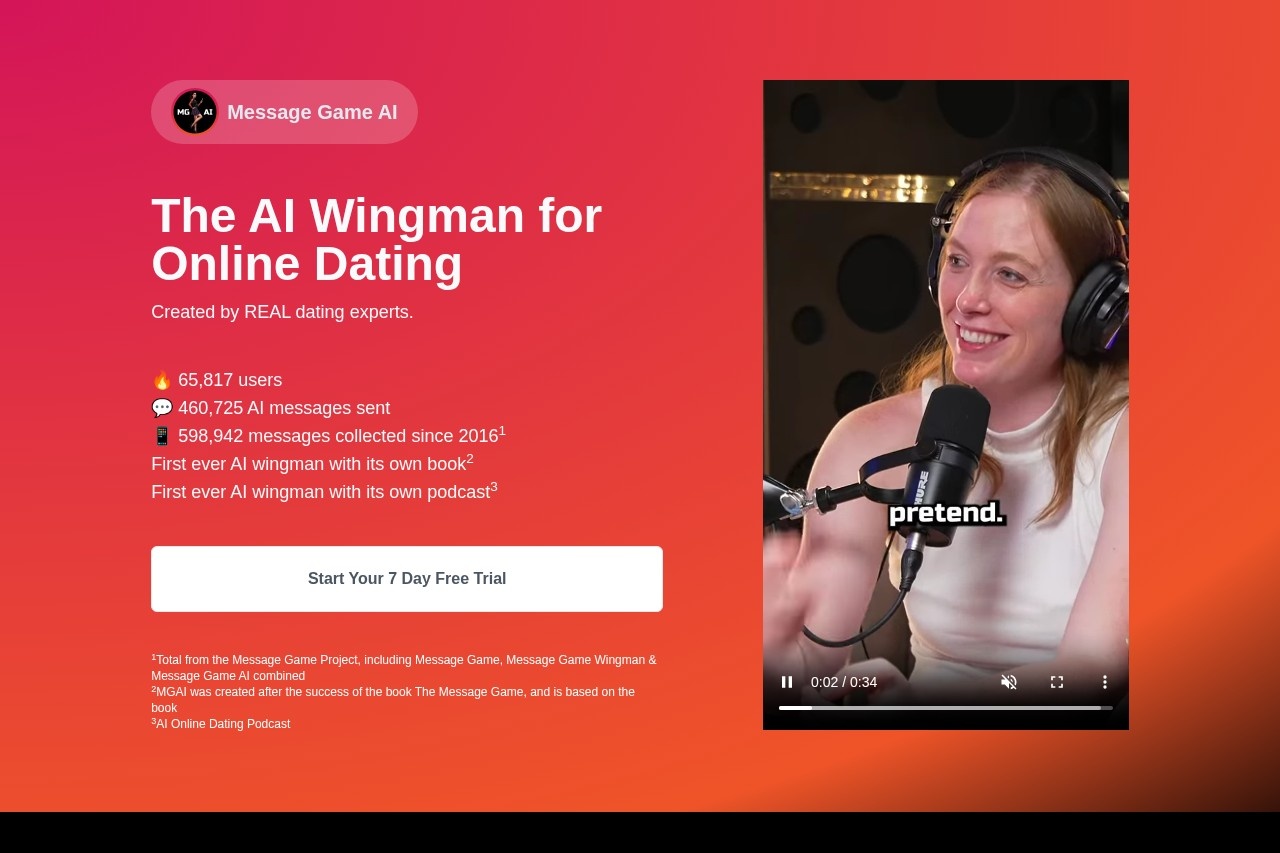 Message Game AI